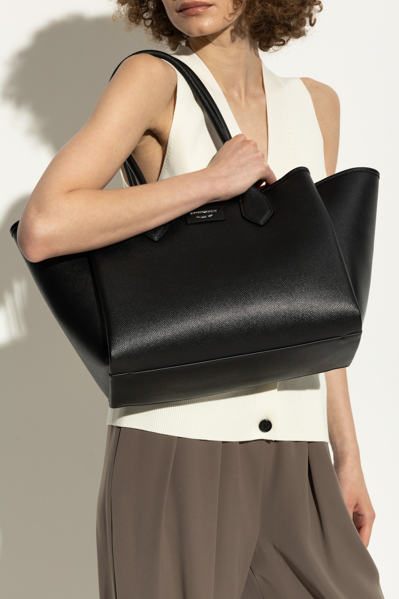 バッグ archive EMPORIO ARMANI leather hand bag donna-borse-no-trans-carta-da-